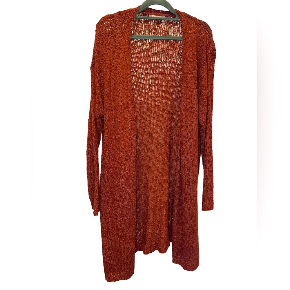 Altar’d State Cardigan - Rust/Burnt Orange